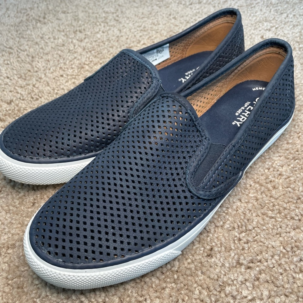 Sperry Top-Sider Seaside Perf Leather Sneakers